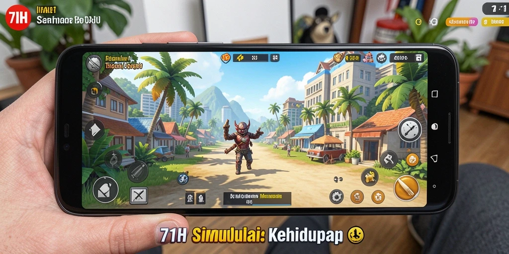 Tangkapan layar gameplay <strong>71H</strong> yang menampilkan simulasi interaktif yang menarik.