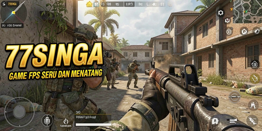 Screenshot gameplay <strong>77SINGA</strong> yang menunjukkan pertempuran mendebarkan.