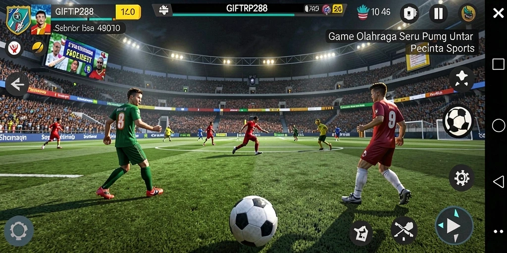 Tampilan gameplay seru dari GIFTRP288 dalam pertandingan olahraga.