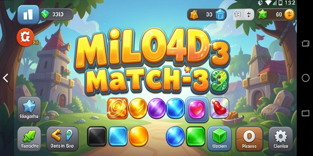 Tampilan gameplay <strong>MILO4D</strong> yang penuh warna dan menantang.